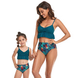 Maillot de Bain Mère Fille Haut à Basque