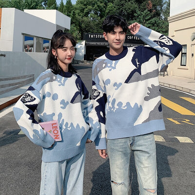 Pull Couple Mixte Splash Stylé