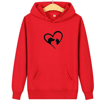 Sweat A Capuche Chat Rouge