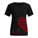 Love Hearts Tee Shirt - LO noir