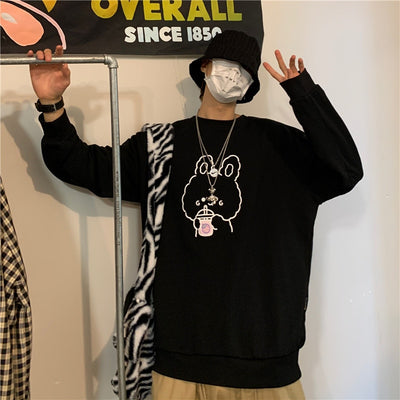 Pull Couple Mignon Ours Noir