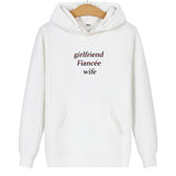 Sweat Shirt Couple Girlfriend Fiancée Wife Blanc