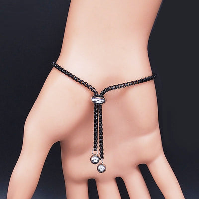 Bracelet Couple Coeur atteche coulissante - MatchingMood