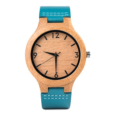 Montre Couple Originale Bracelet Cuir Bleu - Matchingmood