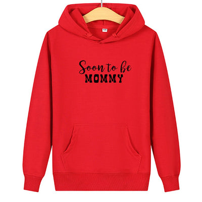 Sweat Couple Bientôt Parents Maman Rouge