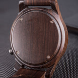 Montre Couple Homme Femme Bois Foncé - Matchingmood