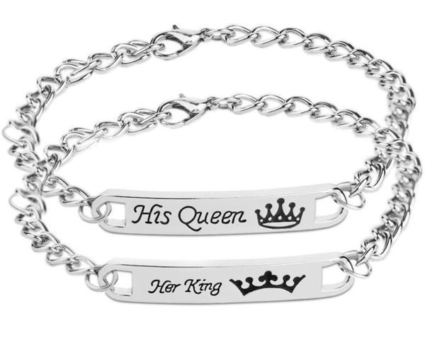 Bracelet Couple His Queen and Her King - Matchingmood