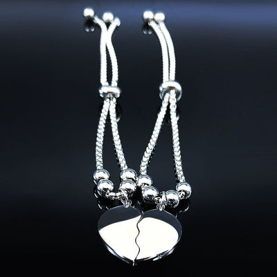 Bracelet d'Amitié Coeur en 2 Parties - Coeur séparé - MatchingMood