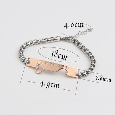 Bracelet Couple Acier