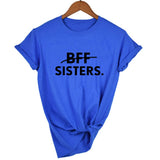 T-Shirt Meilleure Amie Bff Sisters Bleu - MatchingMood 
