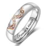 Bague Couple Amour Infini Zircon