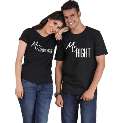 T-Shirt Mrs Always Right Noir