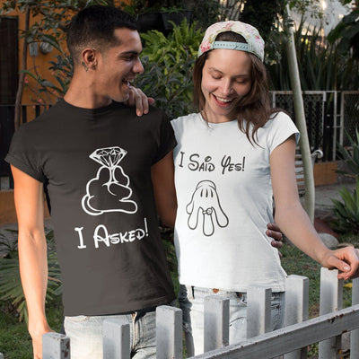 Tee Shirt J'ai Dit Oui Pour Couple - MatchingMood