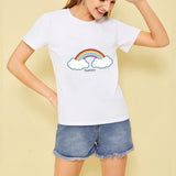 T Shirt Couple Arc en Ciel