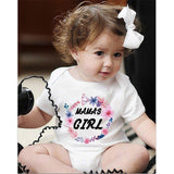 T Shirt Mere Fille Mama Girl Floral Body