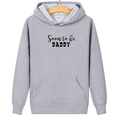 Sweat Couple Bientôt Parents Papa Gris