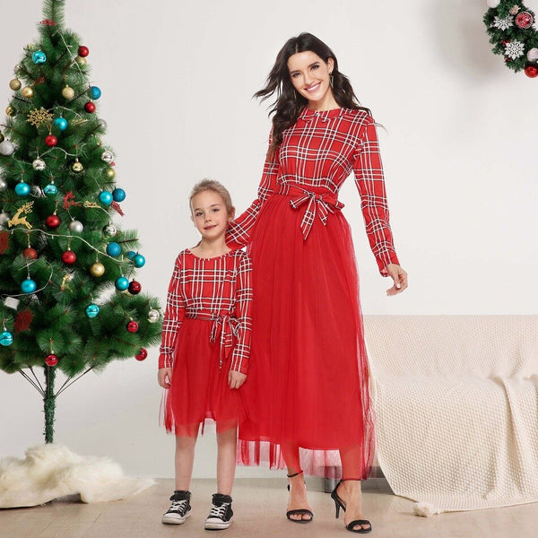Robe Thulle Mere et Fille tartan