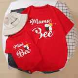 T Shirt Mama Bee pour Maman et Fille