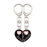 Porte-Clé Meilleure Amie Double Coeur