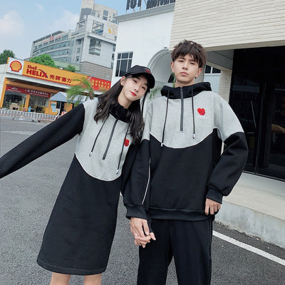 Sweat Couple Robe Sweat Capuche