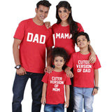 Tee Shirt Cute pour Famille Rouge