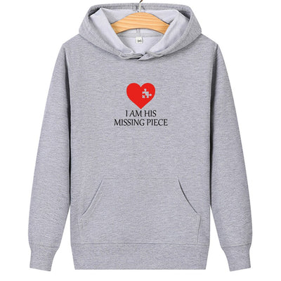 Sweat Couple Grand Amour Femme Gris