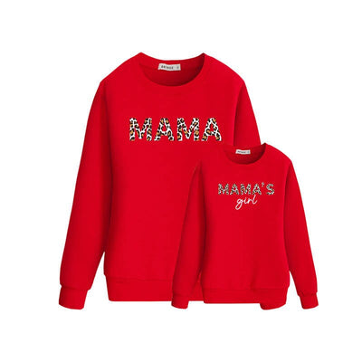 Pull Mere Fille Mama's Girl Rouge