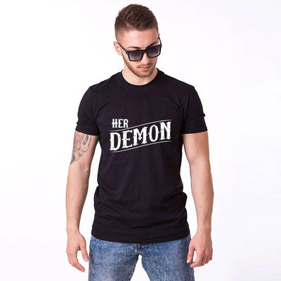 T-Shirt Couple Her Demon - MatchingMood