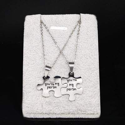 Collier Couple Puzzle Tu es faites pour moi