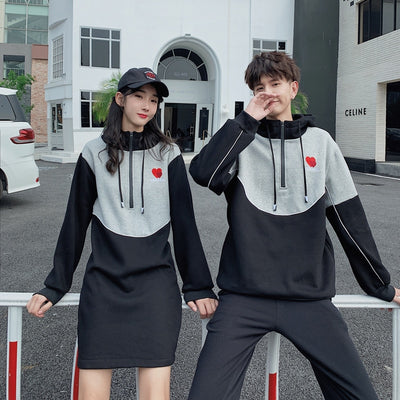 Robe Sweat Capuche Couple Amoureux