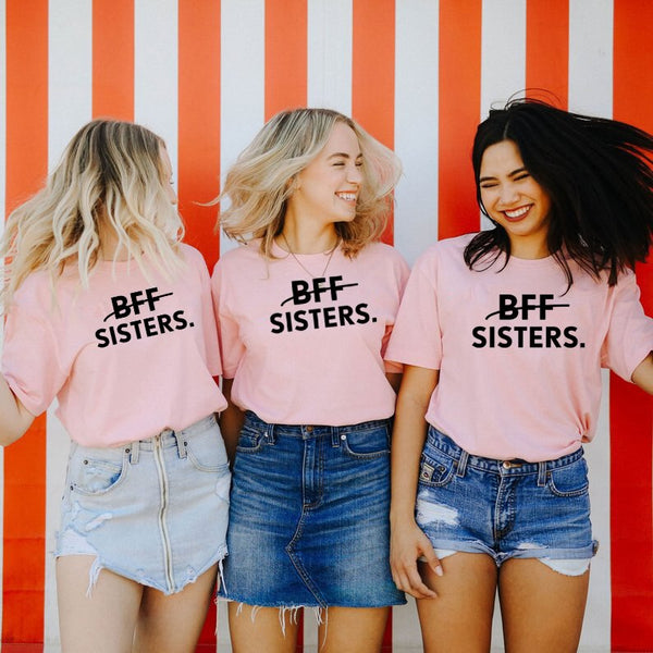 T-Shirt Bff Sister pour Meilleure Amie - MatchingMood