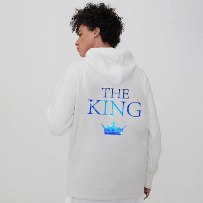 Sweat Couple Capuche King Queen Homme Modèle 3