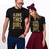 Tee Shirt Amour Femme et Homme I Love This Girl - MatchingMood