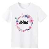 T Shirt Mere Fille Mama Girl Fleurs