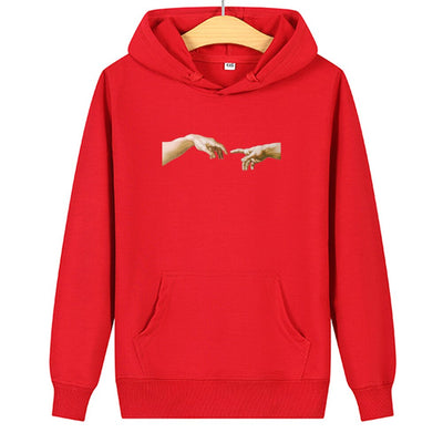Sweat Couple Main dans la Main - Doigts Rouge