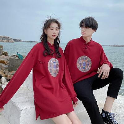 Robe Pull Courte Chinoise