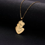 Collier Maman Bébé Doré