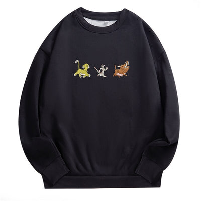 Pull Couple Le Roi Lion Noir Hakuna Matata - MatchingMood