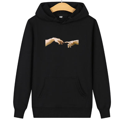 Sweat Couple Main dans la Main - Doigts Noir