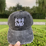Casquette Couple Denim Dog Mom Dad