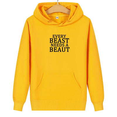 Sweat Beauty Beast Couple - Every Beast Needs A Beauty Jaune