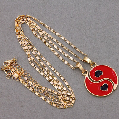 Collier d'Amitié Pour 2 Yin et Yang Style 3