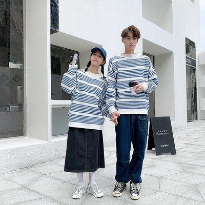 Pull A Rayure Pour couple