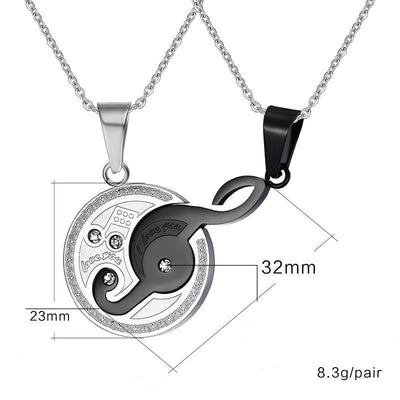 Collier Couple Clé de Sol