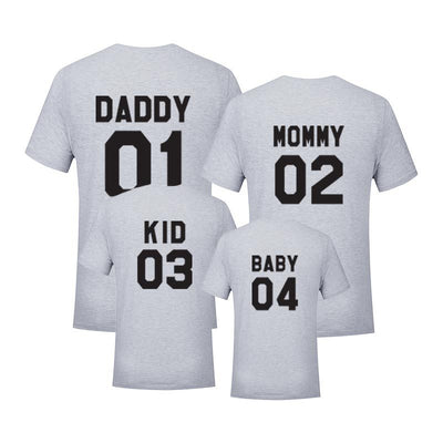 Tee Shirt Famille Gris