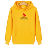 Sweat Couple Grand Amour Homme Jaune