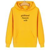 Sweat Shirt Couple Girlfriend Fiancée Wife Jaune