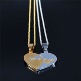 Collier Couple Coeur Homme Femme