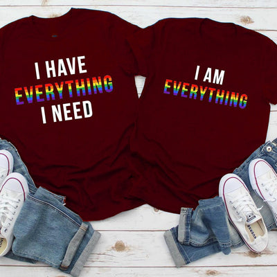 Tee Shirt LGBT  Couple Rouge