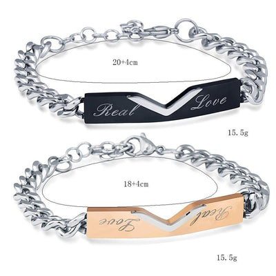 Bracelet Couple Real Love Dimensions - MatchingMood